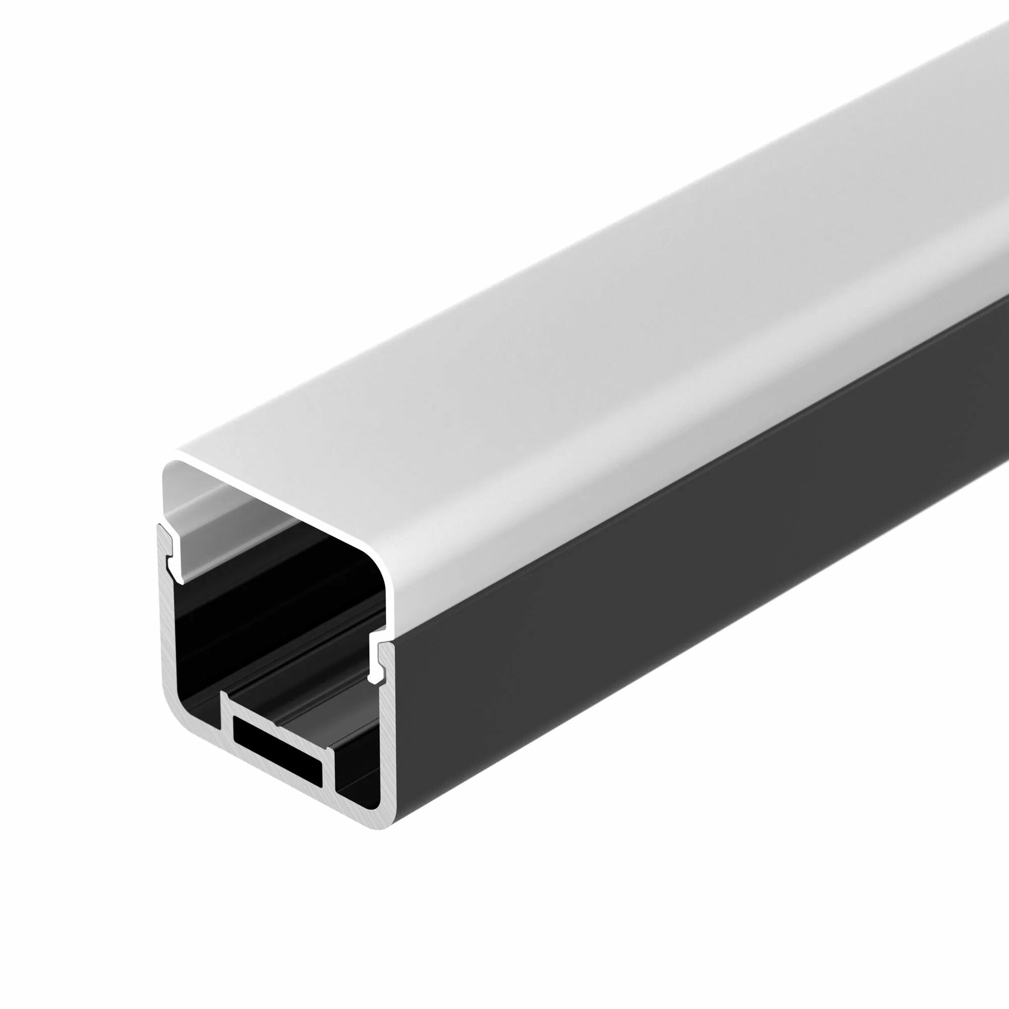 Изображение товара Профиль с экраном LINE-D-3030-2000 SQUARE BLACK+OPAL (Arlight, Алюминий) 055073