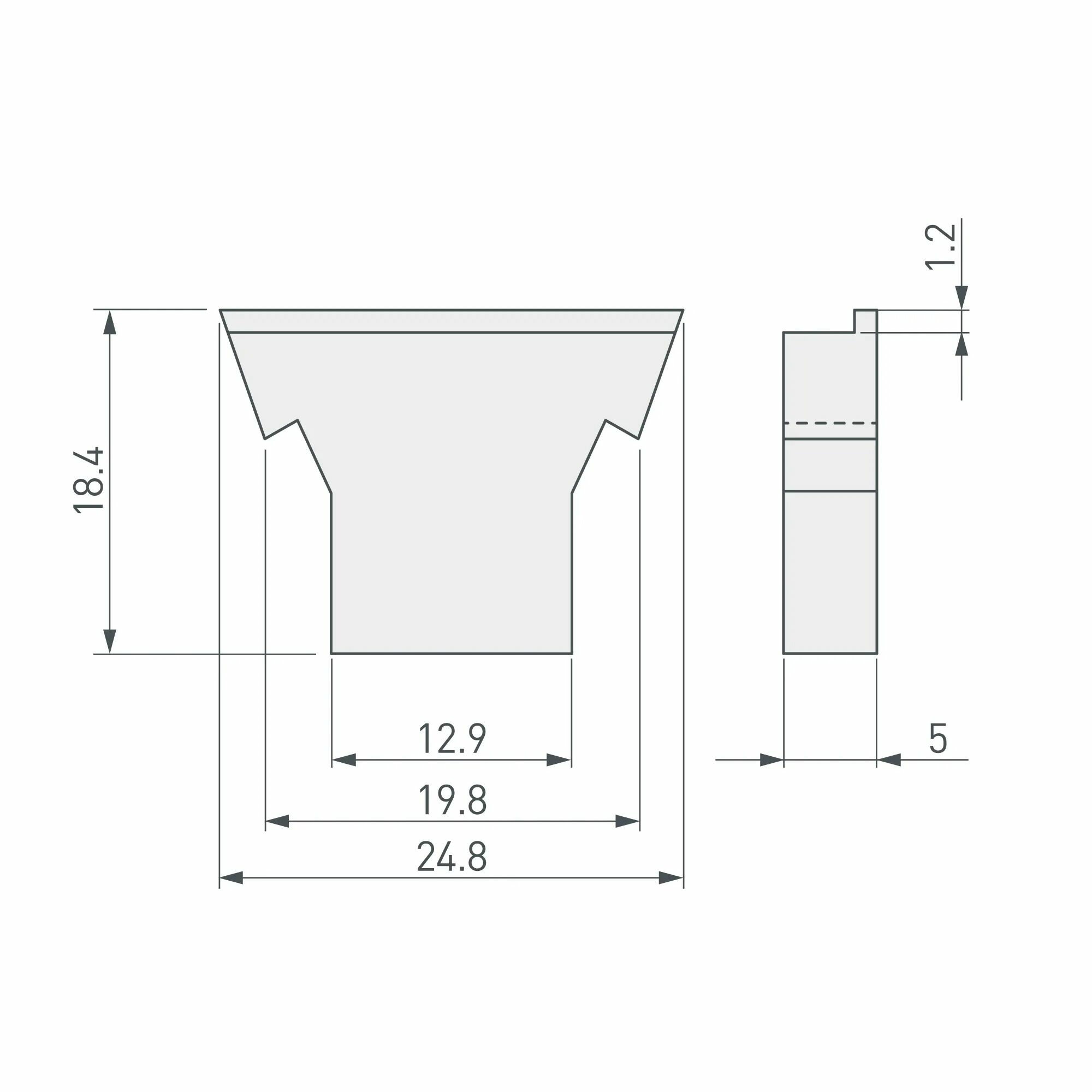 Изображение товара Заглушка для FOLED белая глухая (Arlight, Пластик) 027736