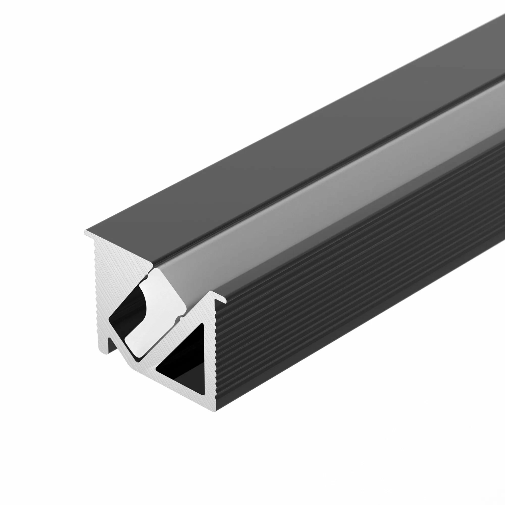 Изображение товара Профиль SL-BEVEL-H10-F14-2000 ANOD BLACK (Arlight, Алюминий) 044084