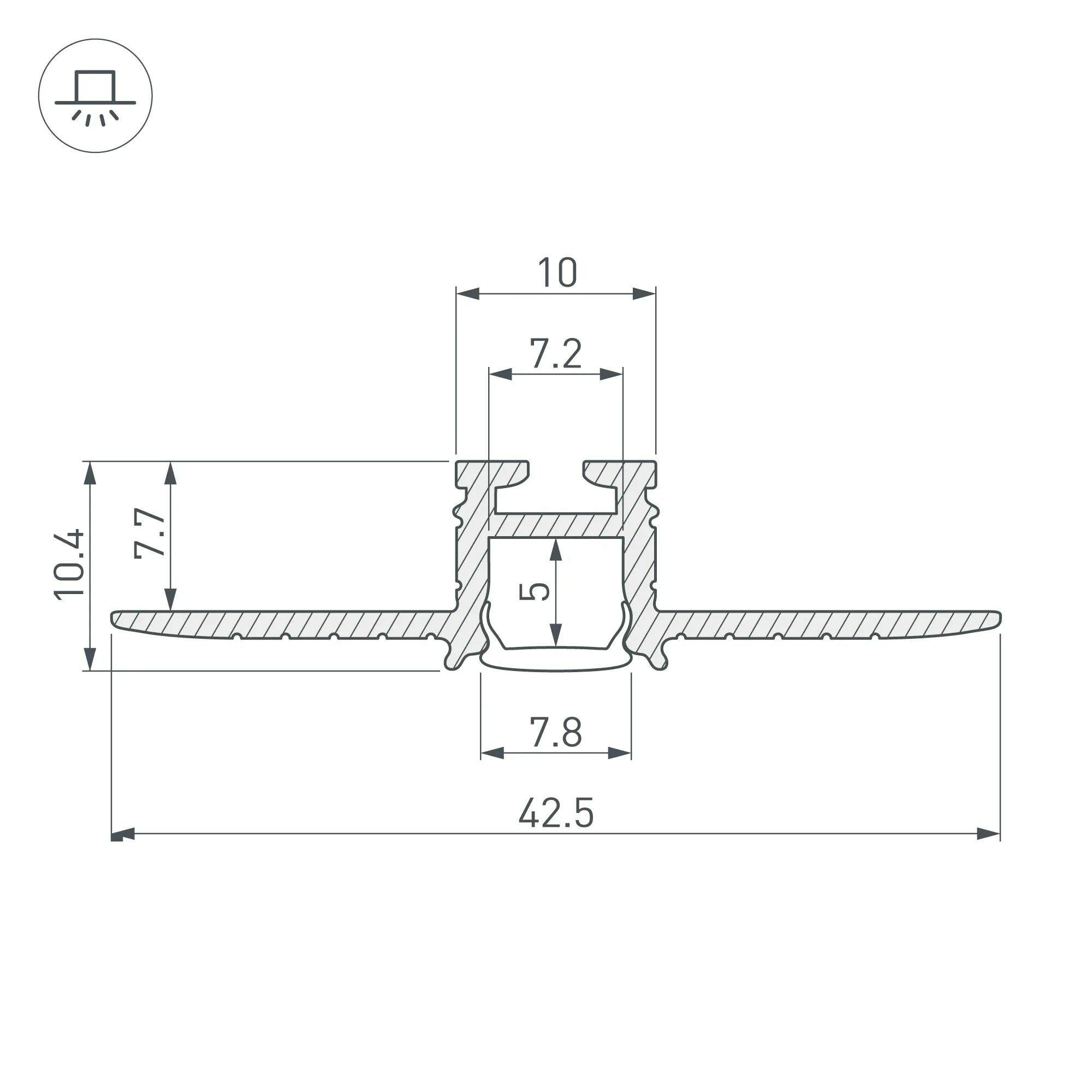 Изображение товара Заглушка SL-MINI-8 (Arlight, Пластик) 019323