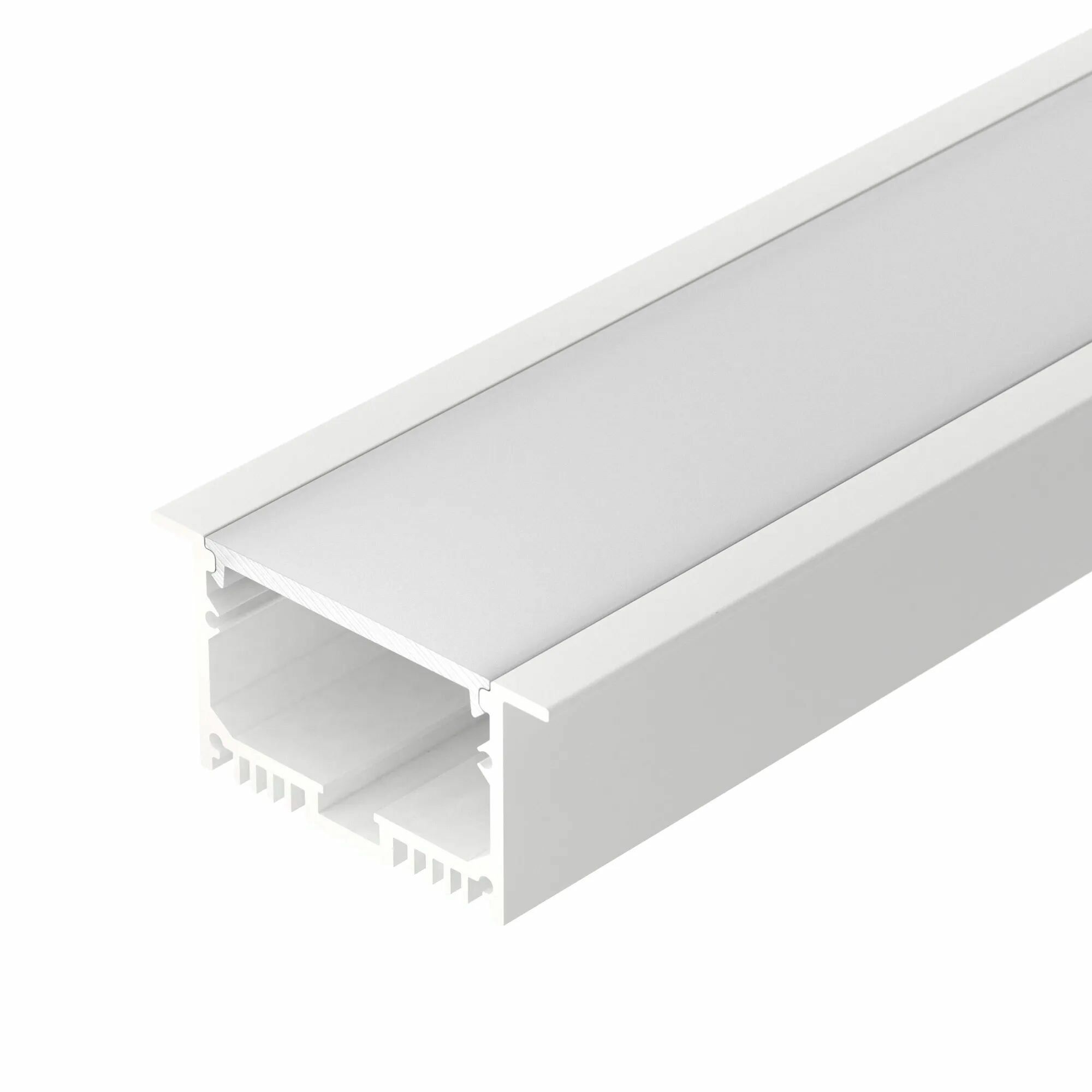 Изображение товара Профиль с экраном SL-LINIA62-F-2500 WHITE+OPAL (Arlight, Алюминий) 021374