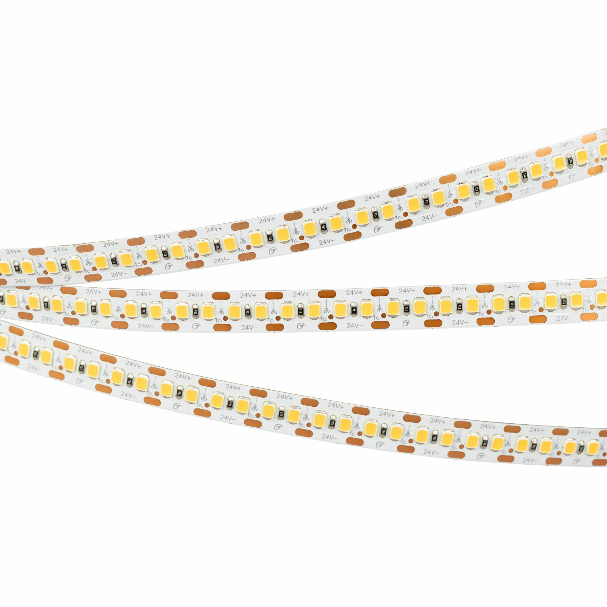 Изображение товара Светодиодная лента RT-A168-10mm 24V Warm3000-CX2 (17.3 W/m, IP20, 2835, 5m) (Arlight, резка 2 светодиода) 028738(2)