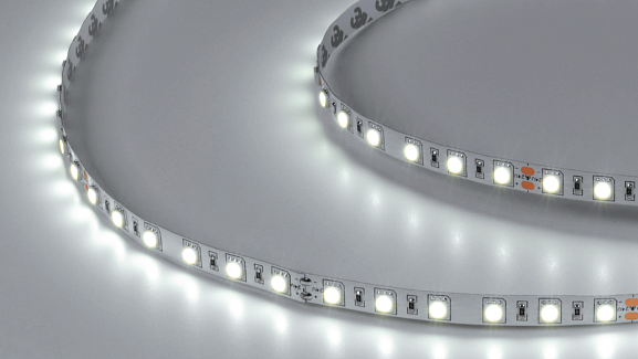 Изображение товара Светодиодная лента  5050, 60 LED/м, 14,4 Вт/м, 24В , IP20, Цвет: Холодный белый, SWG560-24-14.4-W-М