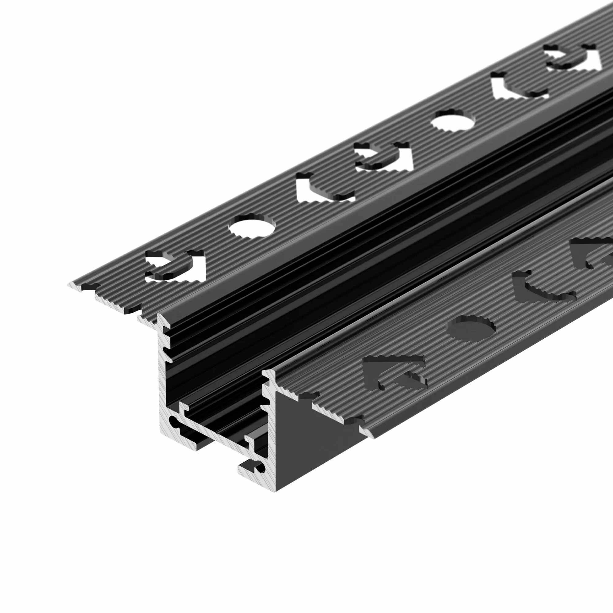 Изображение товара Профиль встраиваемый SL-LINIA20-FANTOM-2500 BLACK (Arlight, Алюминий) 039071