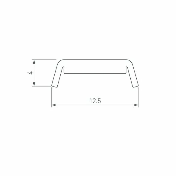 Изображение товара Профиль STEP-FRONT-2000 ANOD (Arlight, Алюминий) 023866