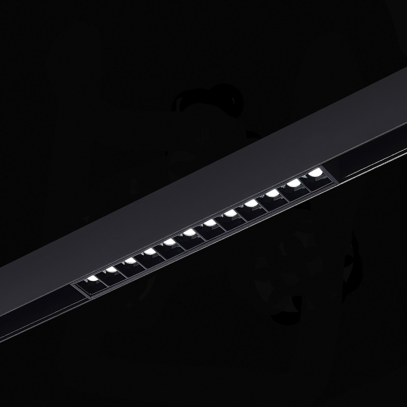 Изображение товара Магнитный трековый светильник SMART чёрный LED 1*12W 2700K-6500K ST371.406.12 SKYLINE 48 ST LUCE