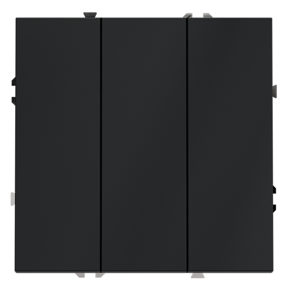 Изображение товара Выключатель трехклавишный 10А, (графит) VLS030107 VOLTUM S70
