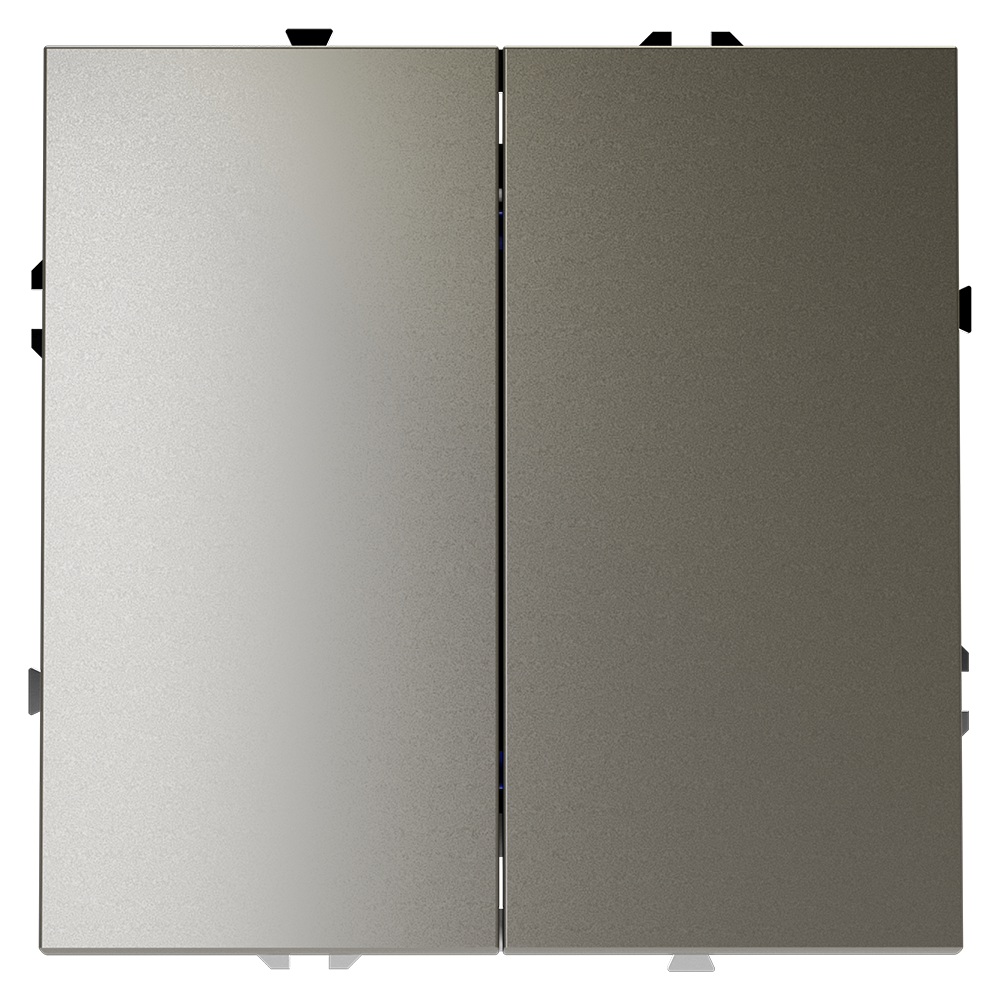 Изображение товара Переключатель двухклавишный 10А, (шелк) VLS020304 VOLTUM S70