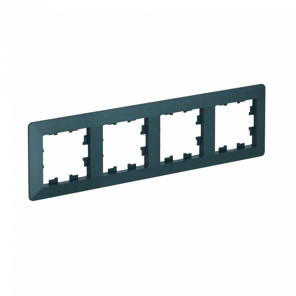 Изображение товара Рамка 4 поста, универсальная, Atlas Design Air, изумруд ATN220804, Schneider Electric
