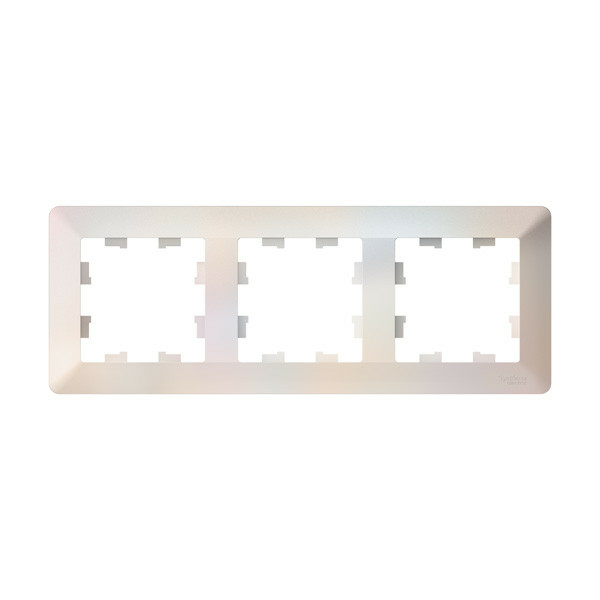 Изображение товара Рамка 3 поста, универсальная, Atlas Design Airr, жемчуг ATN220403, Schneider Electric