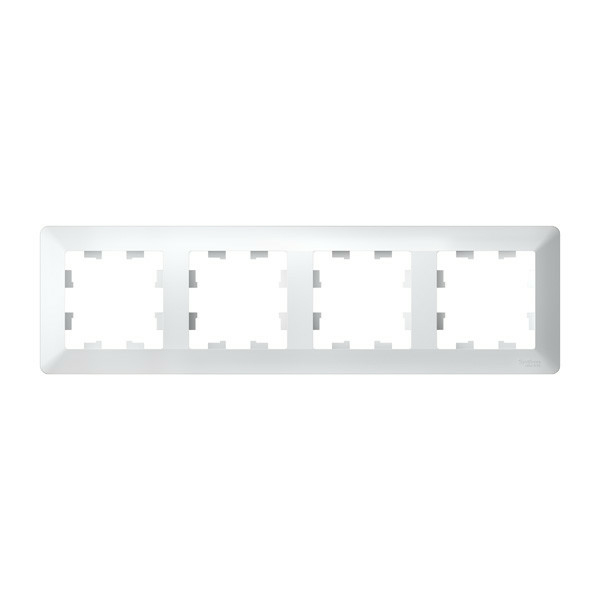 Изображение товара Рамка 4 поста, универсальная, Atlas Design Air, белая ATN220104, Schneider Electric