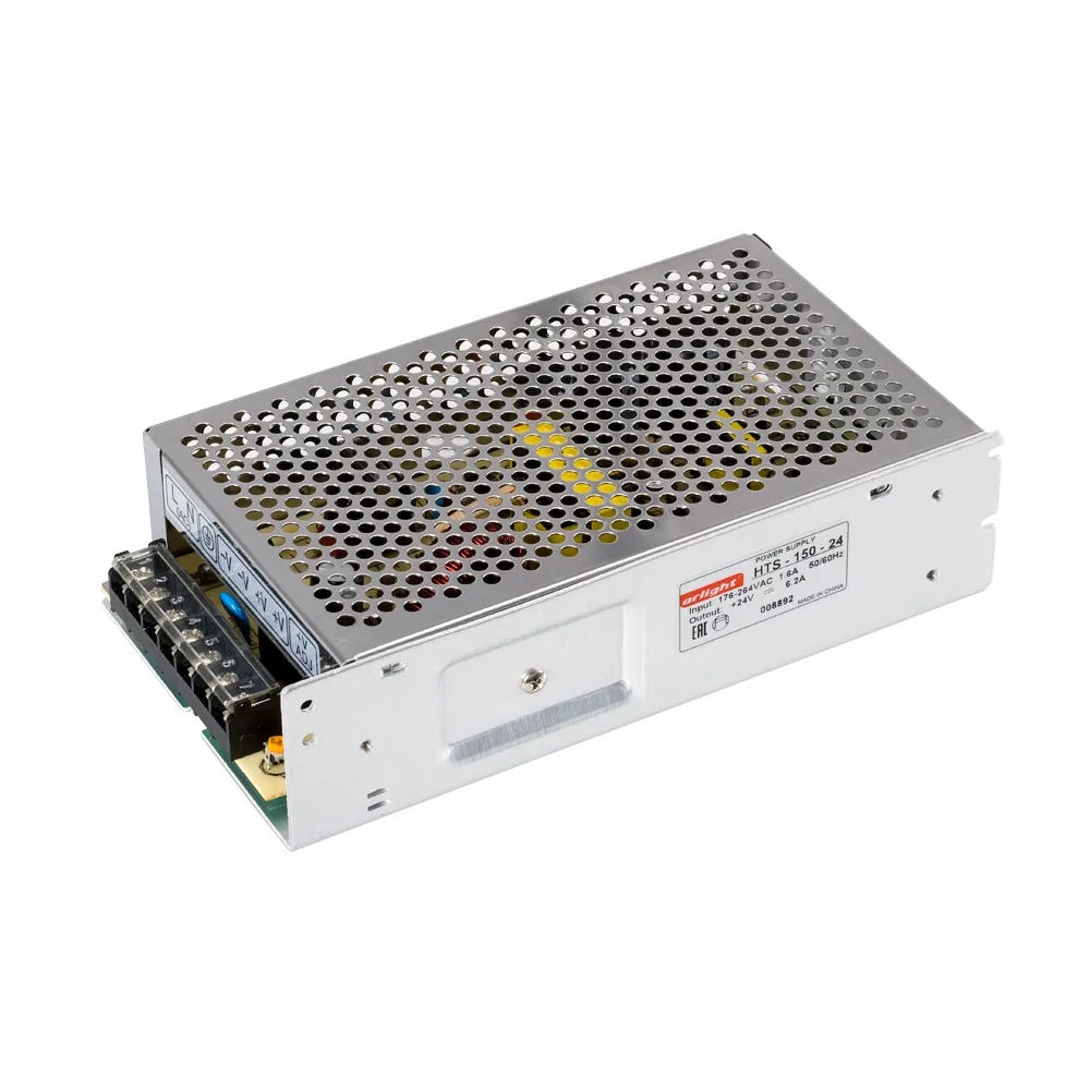 Изображение товара Блок питания HTS-150-24 (24V, 6.2A, 150W) (Arlight, IP20 Сетка, 3 года) 008892