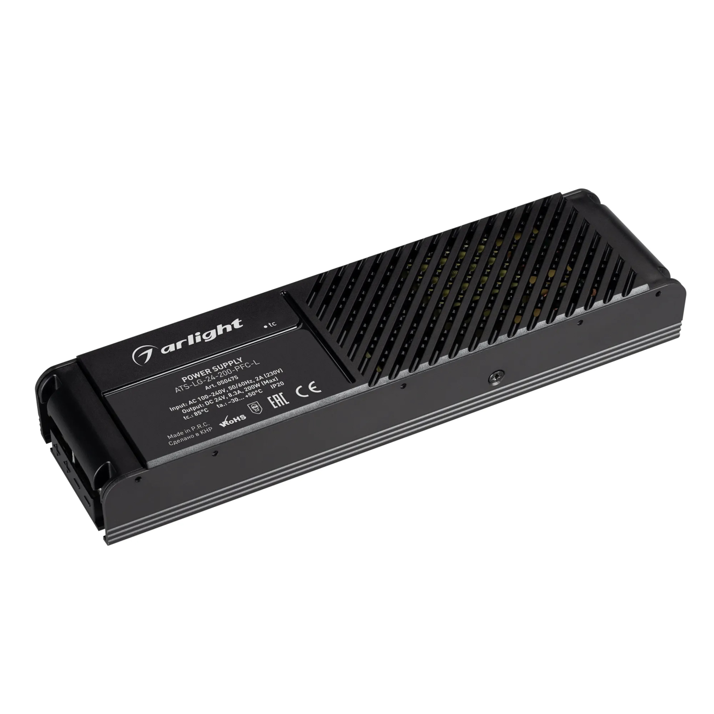 Изображение товара Блок питания ATS-LG-24-200-PFC-L (24V, 8.3A, 200W) (Arlight, IP20 Сетка, 5 лет) 050475