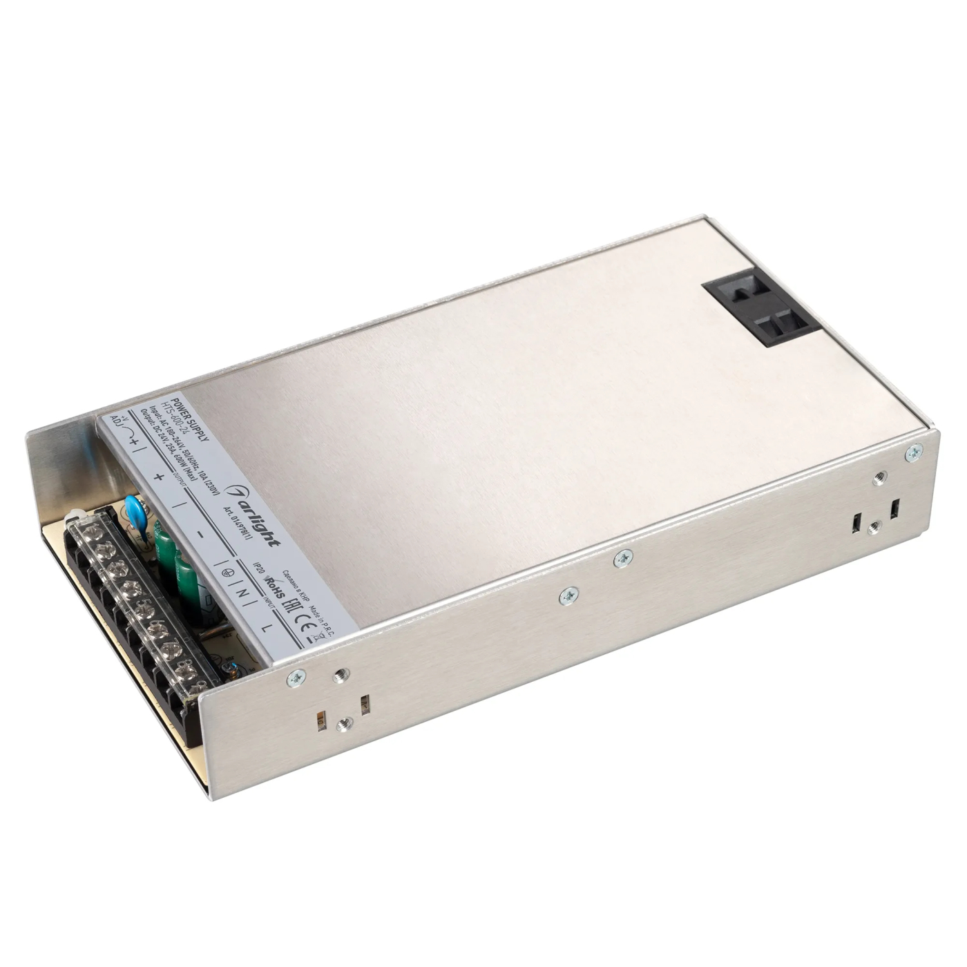 Изображение товара Блок питания HTS-600-24 (24V, 25A, 600W) (Arlight, IP20 Сетка, 3 года) 014978(1)
