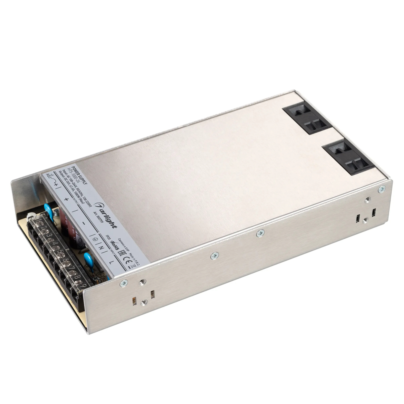 Изображение товара Блок питания HTS-1000-24 (24V, 41.6A, 1000W) (Arlight, IP20 Сетка, 3 года) 050799