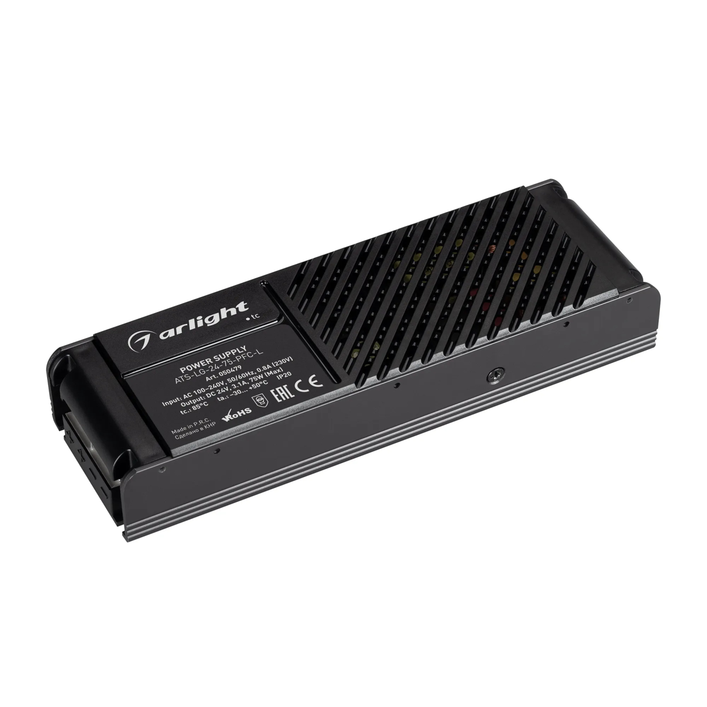 Изображение товара Блок питания ATS-LG-24-75-PFC-L (24V, 3.1A, 75W) (Arlight, IP20 Сетка, 5 лет) 050479