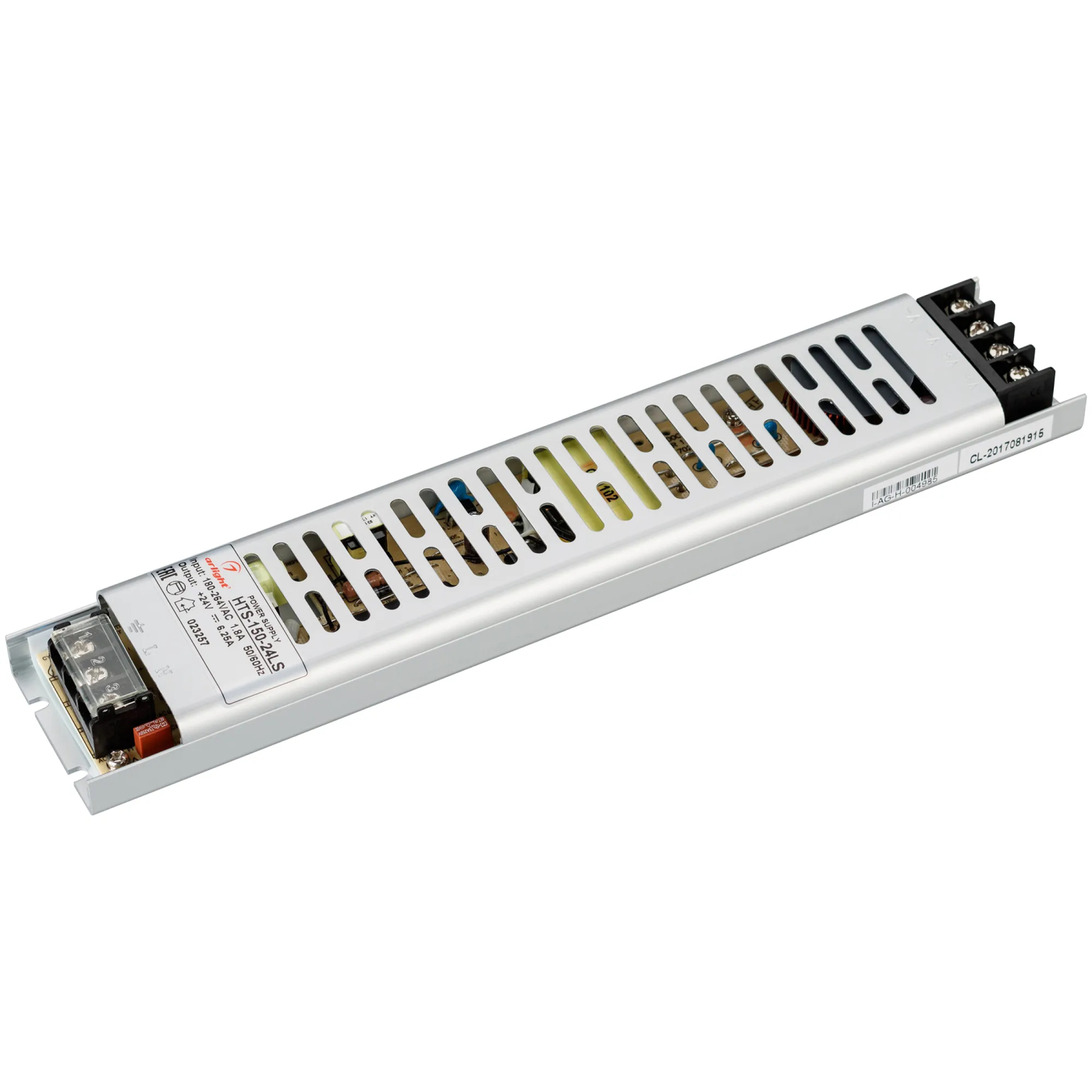Изображение товара Блок питания HTS-150-24-LS (24V, 6.25A, 150W) (Arlight, IP20 Сетка, 3 года) 023257