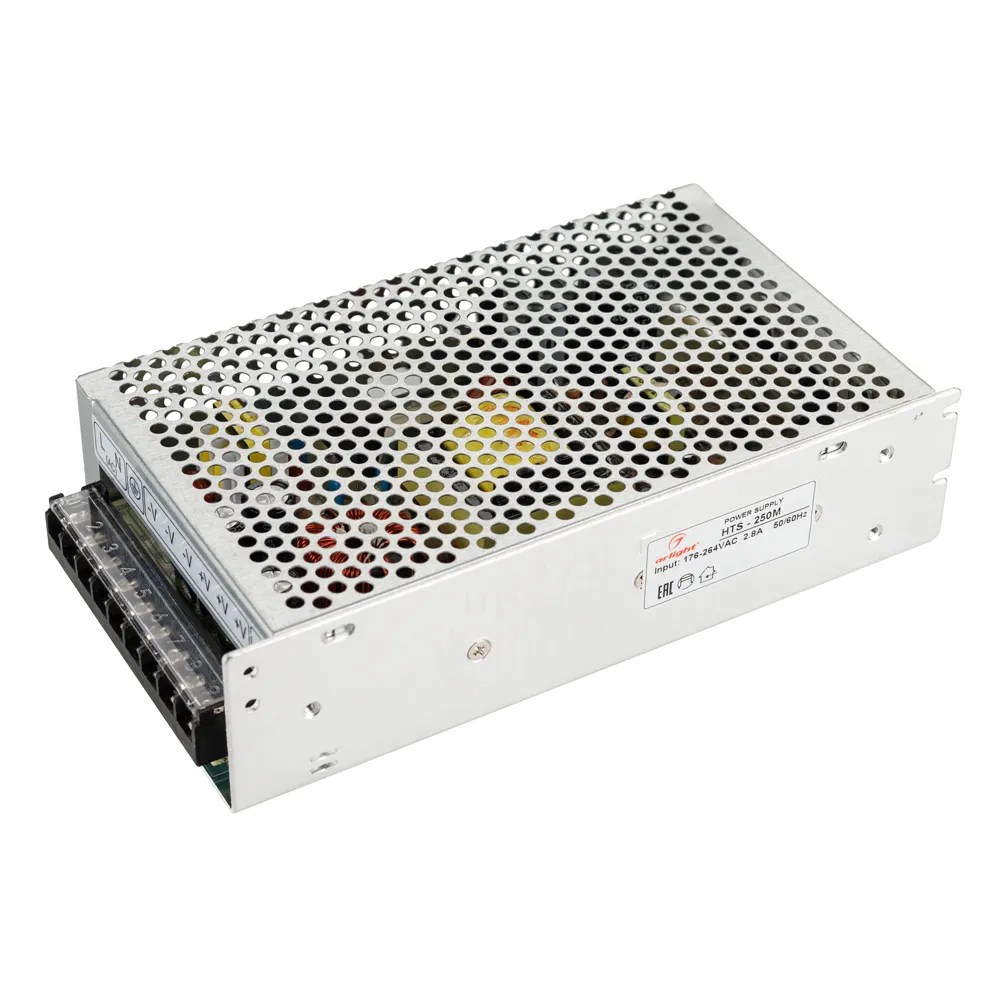 Изображение товара Блок питания HTS-250M-24 (24V, 10.5A, 250W) (Arlight, IP20 Сетка, 3 года) 020820