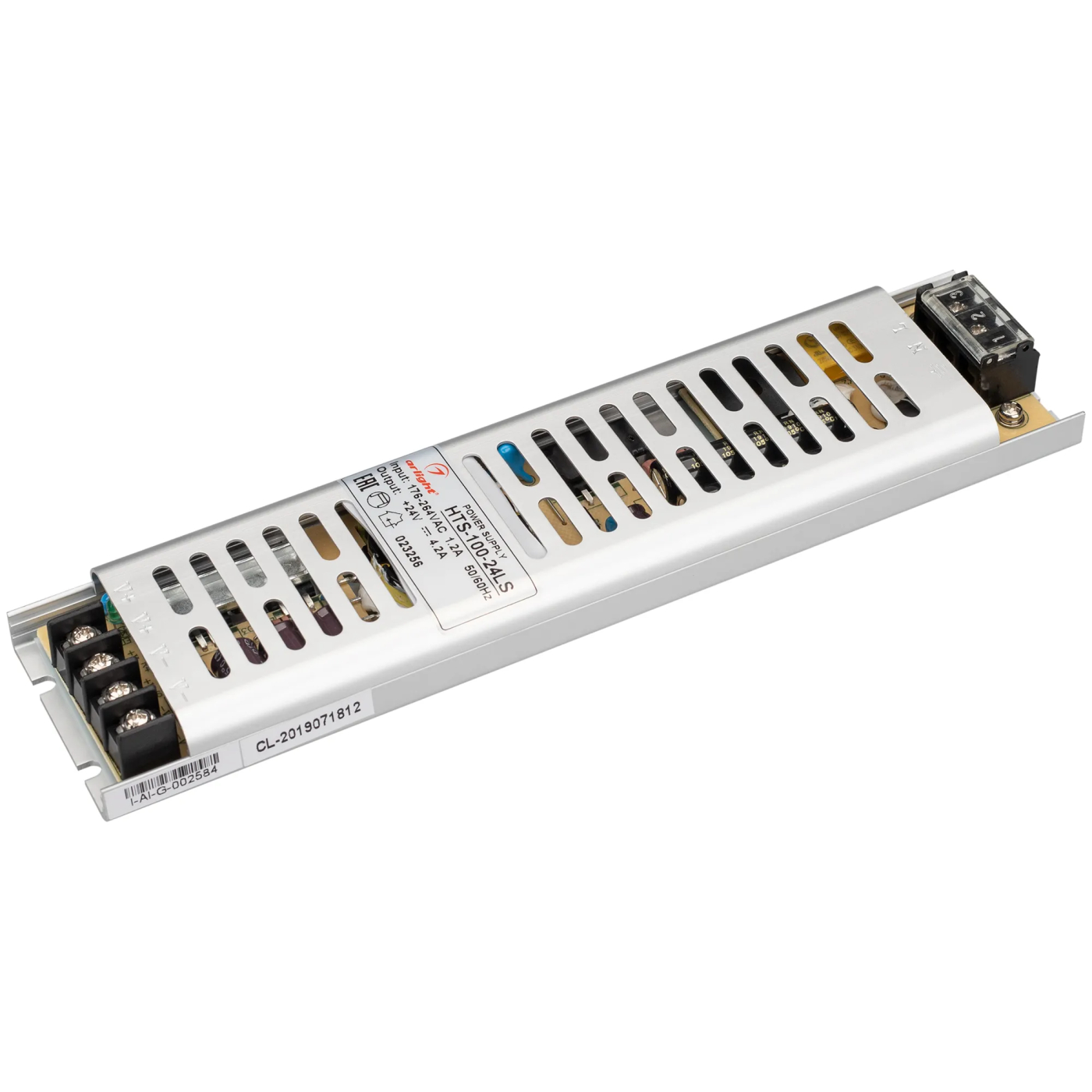 Изображение товара Блок питания HTS-100-24-LS (24V, 4,2A, 100W) (Arlight, IP20 Сетка, 3 года) 023256