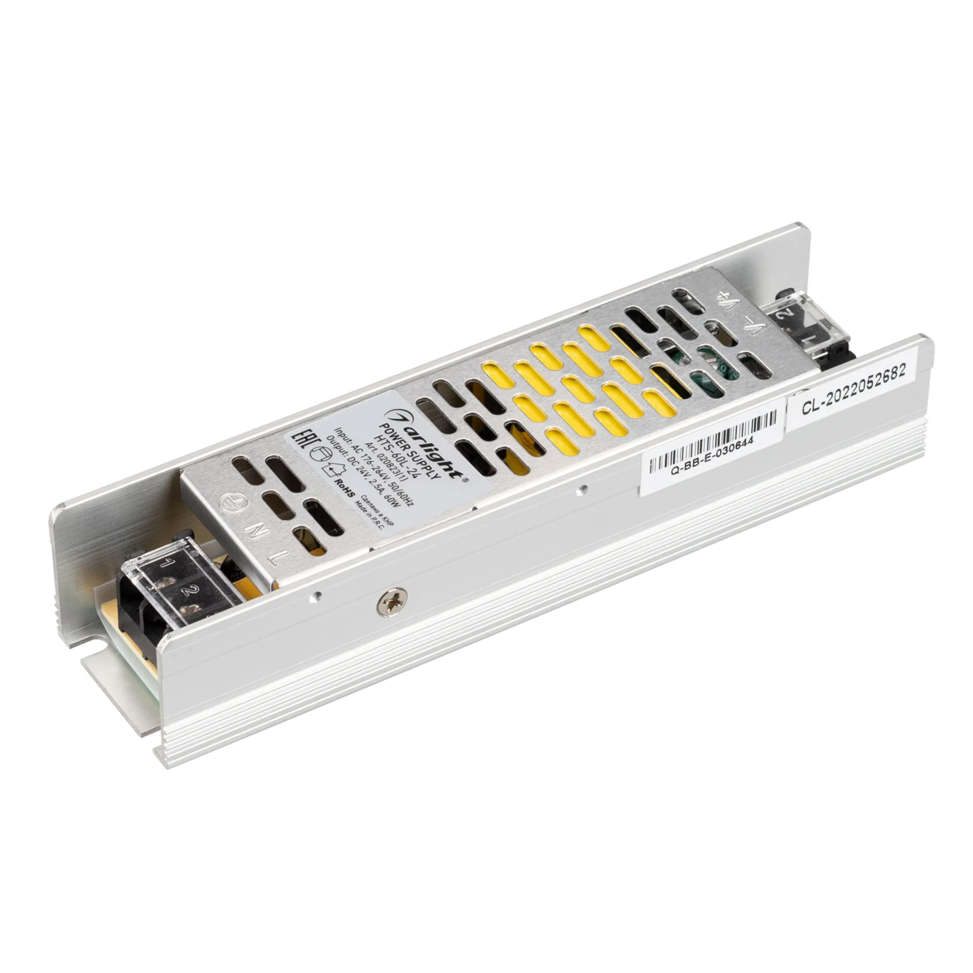 Изображение товара Блок питания HTS-60L-24 (24V, 2.5A, 60W) (Arlight, IP20 Сетка, 3 года) 020823(1)