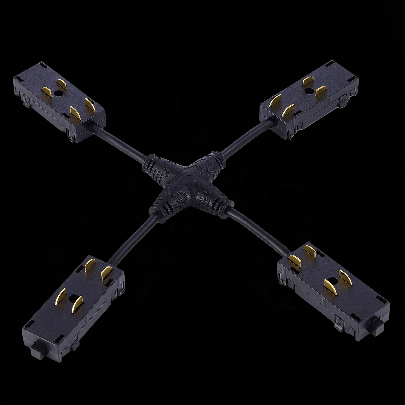 Изображение товара ST015.422.20 X- образный коннектор Skyline 220 ST-Luce чёрный