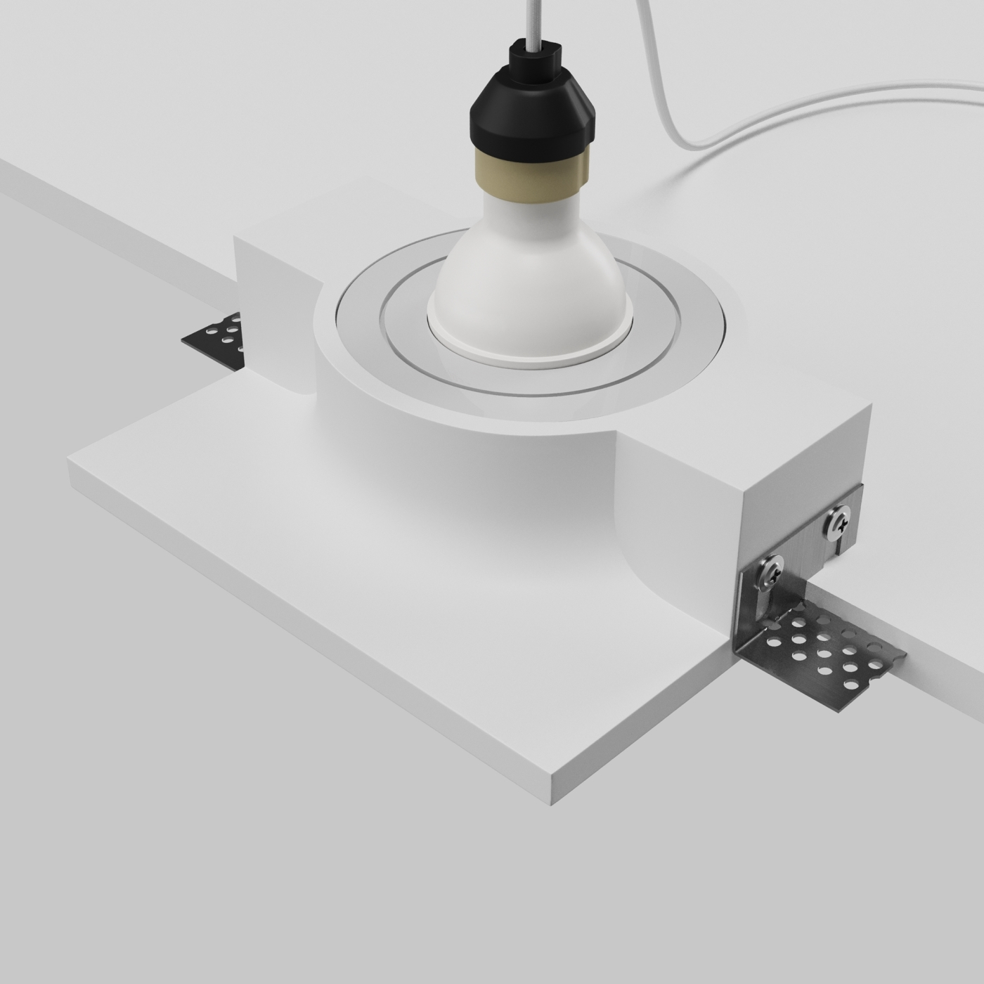 Изображение товара Сетильник встраиваемый Maytoni Gyps Modern DL006-GU10-RD-W