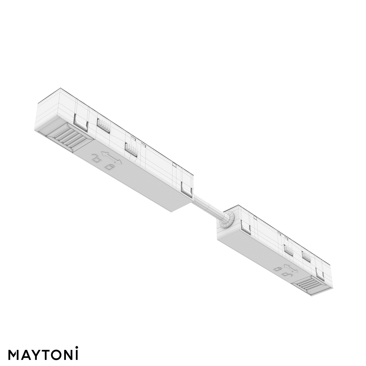 Изображение товара Коннектор питания прямой гибкий 5см Maytoni Exility TRA034CPC-42W-5