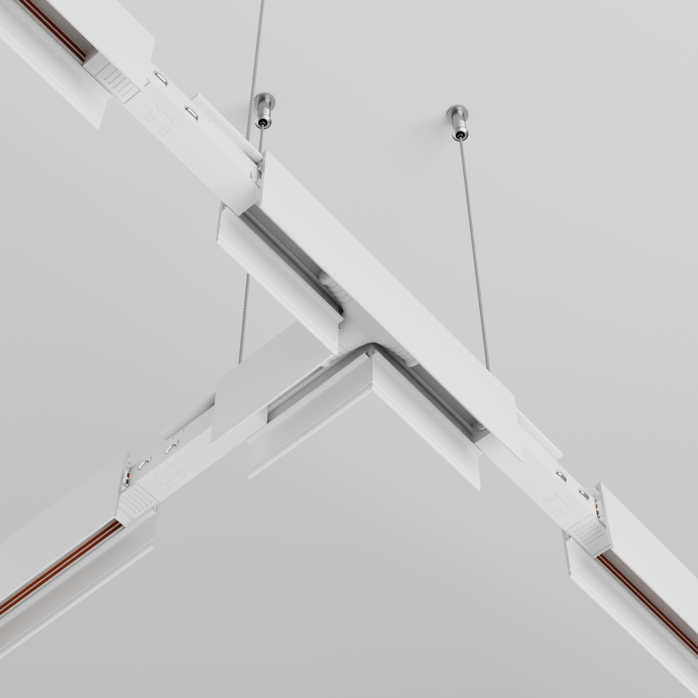 Изображение товара Коннектор питания Т-образный для магнитного шинопровода Maytoni Exility TRA034CWT-42W