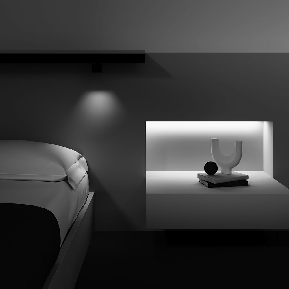 Изображение товара Трековый магнитный светодиодный светильник Maytoni Exility Alfa S TR133-2-7W3K-B