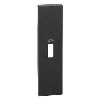 Изображение товара KG10C Накладка для розетки с USB 1 модуль черная, Living Now, Bticino