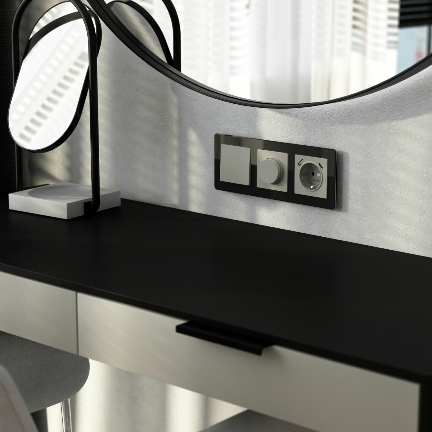 Изображение товара Клавиша для выключателя перекрестного (дымчатый) W1219004, Werkel