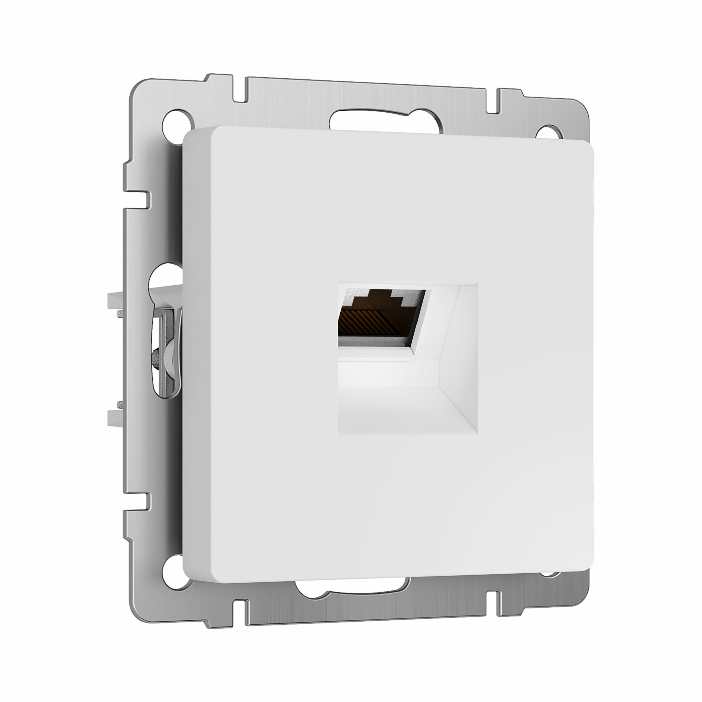 Изображение товара Розетка компьютерная, Ethernet RJ-45 cat.6A экранированная (белый матовый) W5120001, Werkel