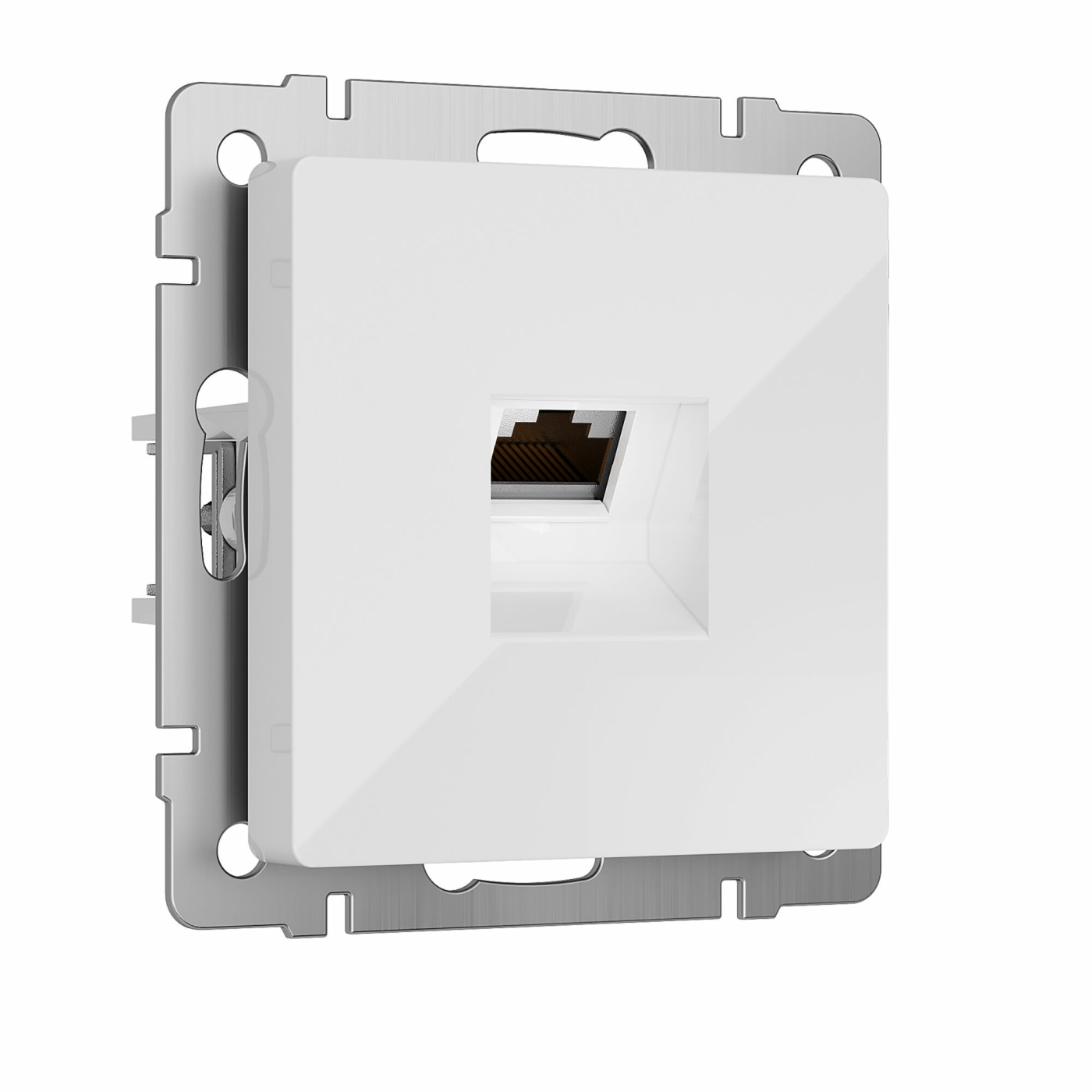 Изображение товара Розетка компьютерная, Ethernet RJ-45 cat.6A экранированная (белый) W5120101, Werkel