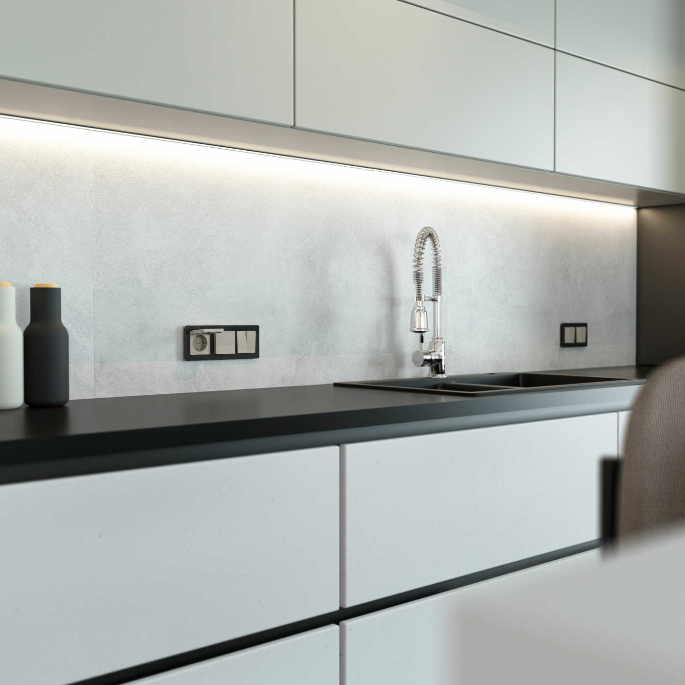 Изображение товара Перекрестный переключатель двухклавишный (дымчатый) W1223004, Werkel