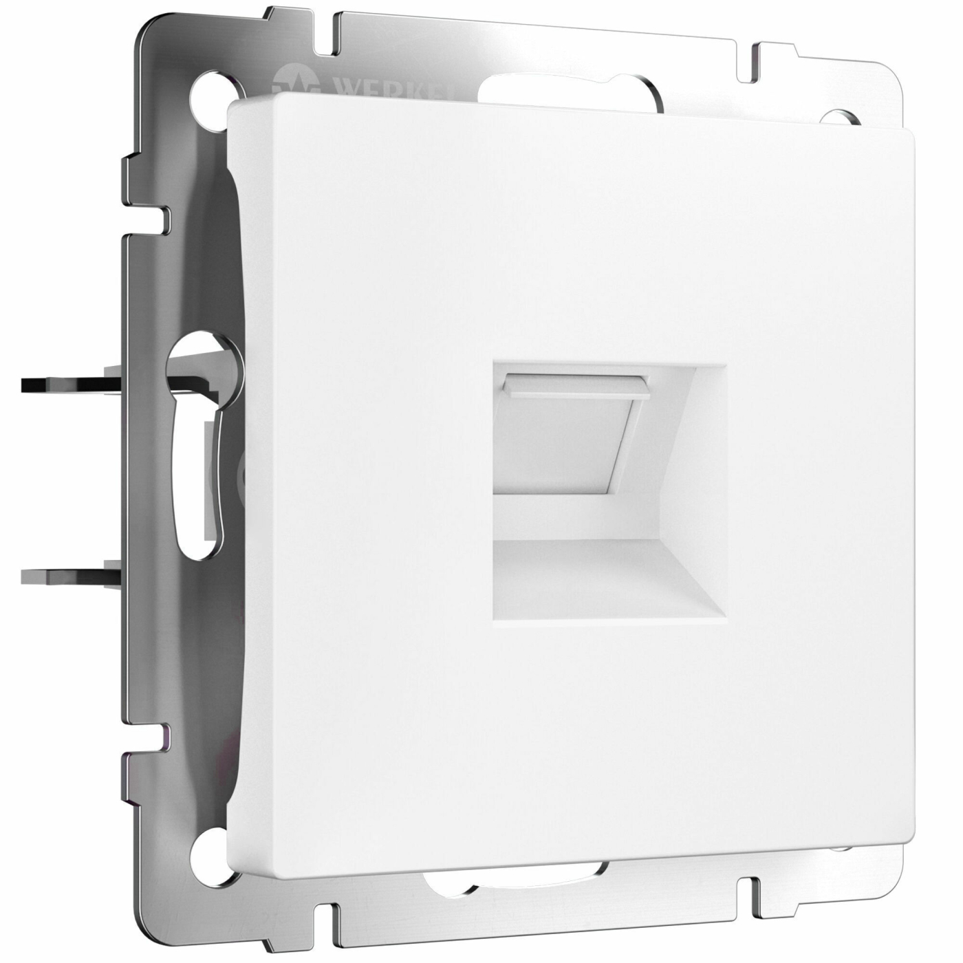 Изображение товара Розетка компьютерная, Ethernet RJ-45 cat.6A экранированная (белый матовый) W5120001, Werkel