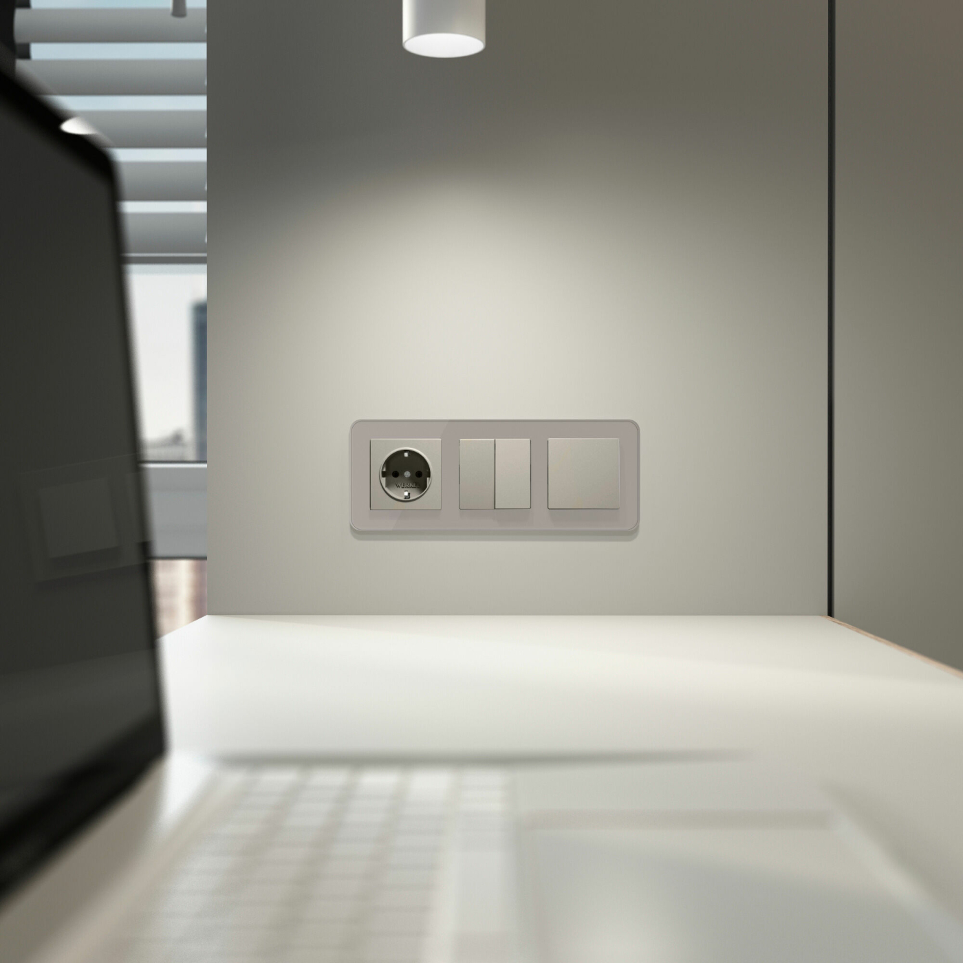 Изображение товара Клавиша для выключателя перекрестного (дымчатый) W1219004, Werkel