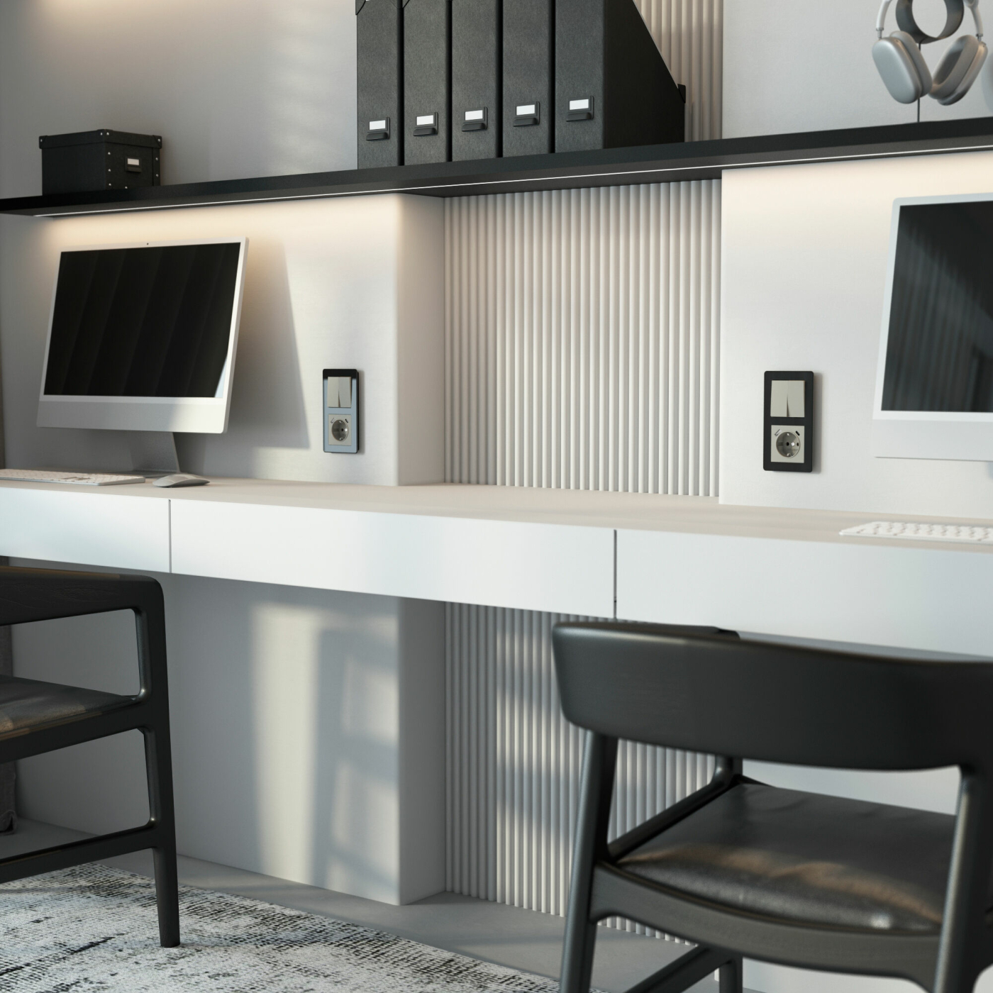 Изображение товара Розетка с заземлением, шторками и USB тип A+C (дымчатый) W1271704, Werkel