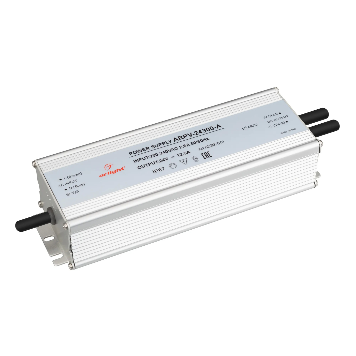 Изображение товара Блок питания ARPV-24300-A (24V, 12.5A, 300W) (Arlight, IP67 Металл, 3 года) 023070(1)