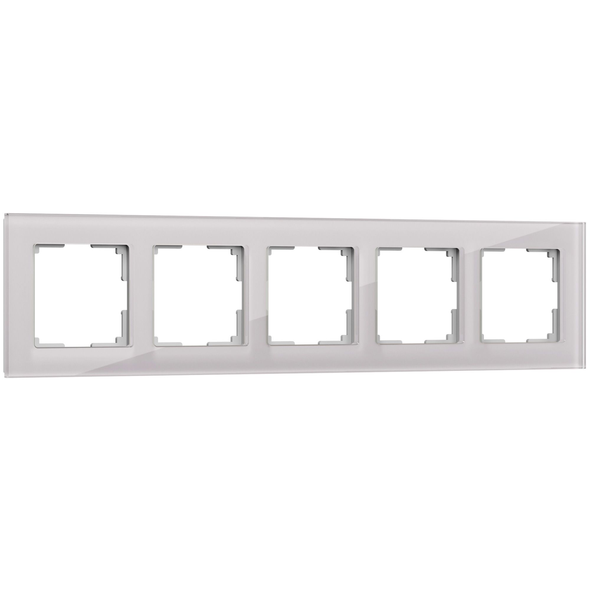 Изображение товара Рамка на 5 постов (дымчатый, стекло) W0051117 Werkel