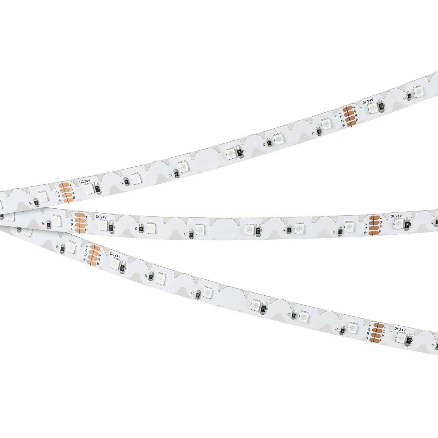 Изображение товара Светодиодная лента RZ-A60-8mm 24V RGB (8 W/m, IP20, 2835, 5m) (Arlight, -) 042909