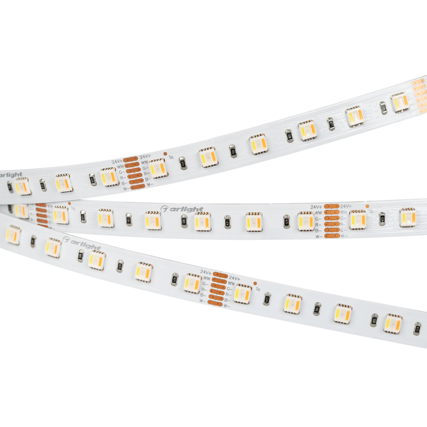 Изображение товара Светодиодная лента RT-B60-12mm 24V RGBW-MIX-5-in-1 (20 W/m, IP20, 5060, 5m) (Arlight, Открытый) 026363(2)