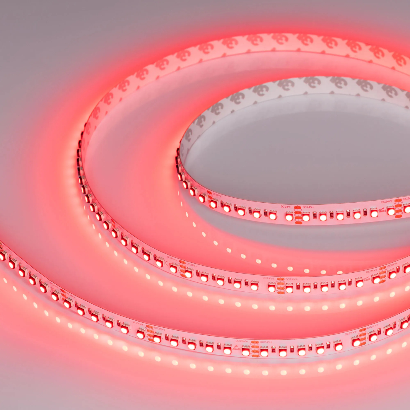 Изображение товара Светодиодная лента MINI-F120-12mm 24V RGB (22.4 W/m, IP20, 3535, 5m) (Arlight, Открытый) 022719(2)