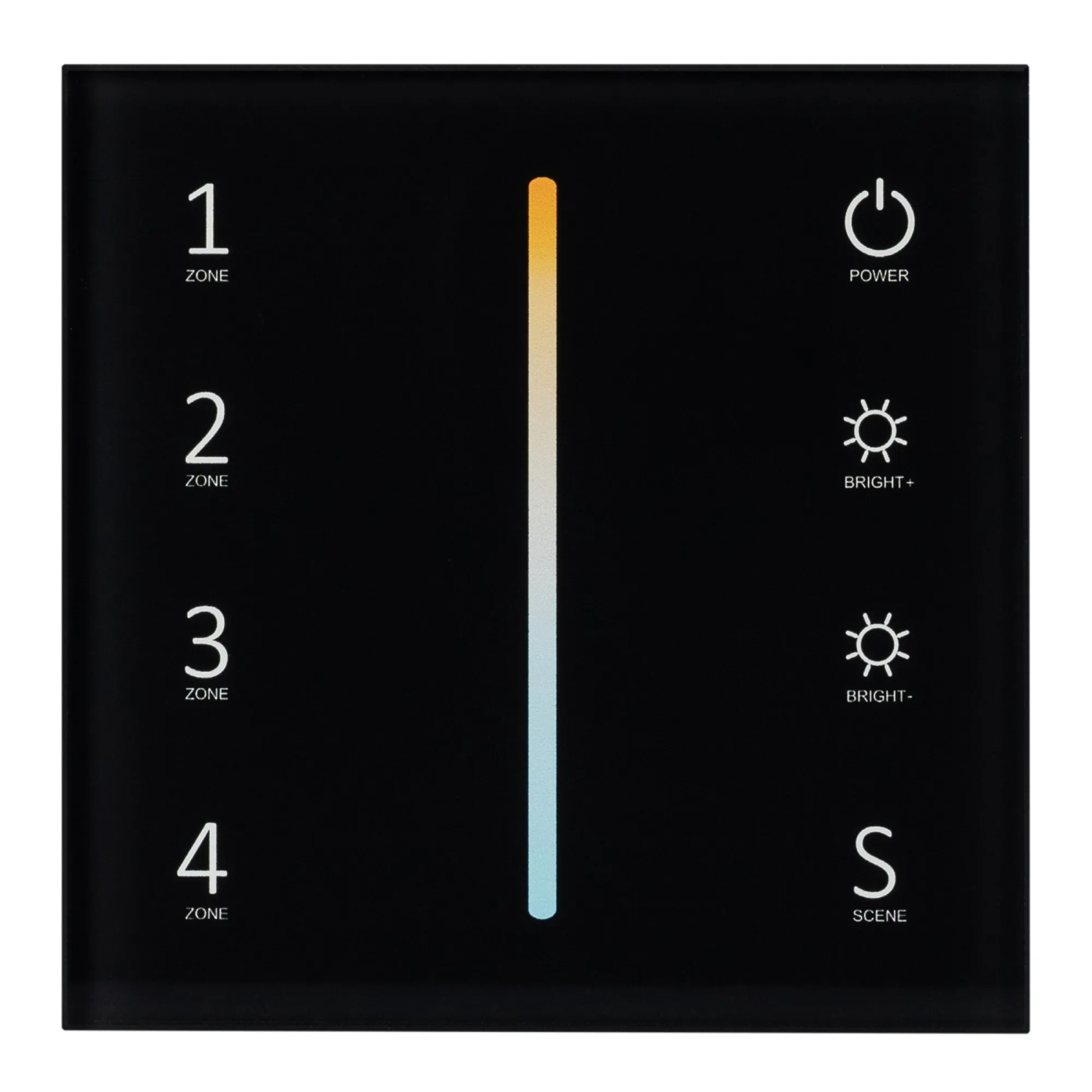 Изображение товара Панель Sens SMART-P43-MIX Black (230V, 4 зоны, 2.4G) (Arlight, IP20 Пластик, 5 лет) 028137