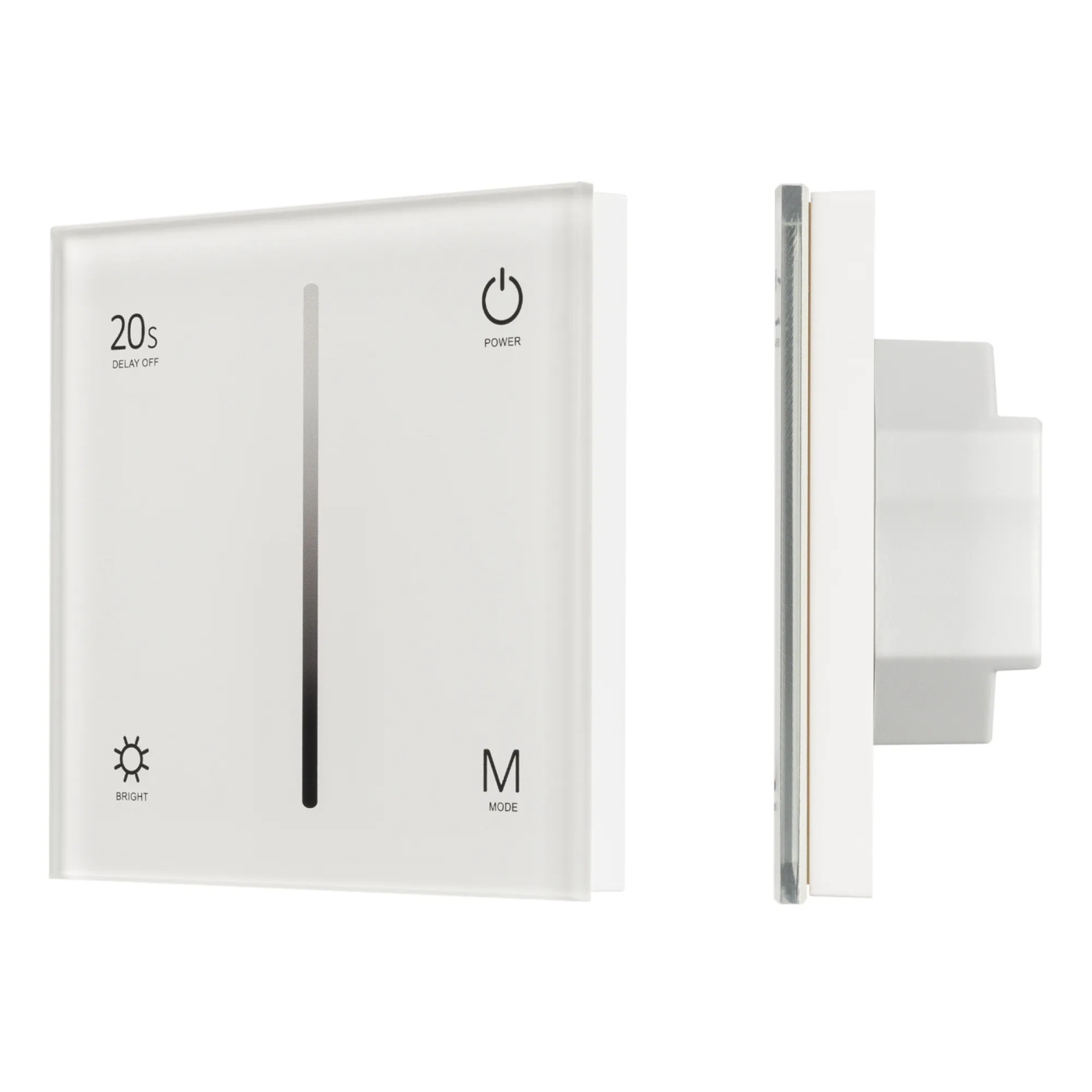 Изображение товара Панель SMART-P6-DIM-G-IN White (12-24V, 4x3A, Sens, 2.4G) (Arlight, IP20 Пластик, 5 лет) 034781