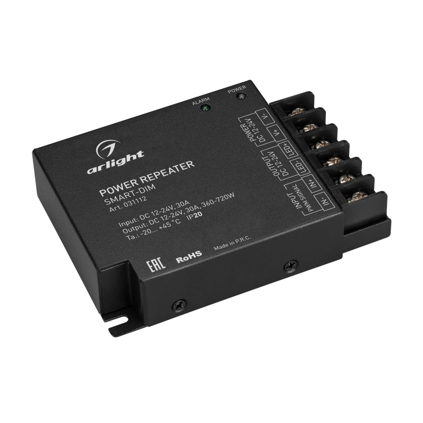 Изображение товара Усилитель SMART-DIM (12-24V, 1x30A) (Arlight, IP20 Металл, 5 лет) 031112