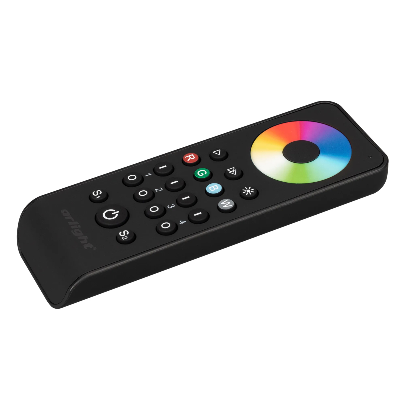 Изображение товара Пульт SMART-R43-RGBW Black (4 зоны, 2.4G) (Arlight, IP20 Пластик, 5 лет) 031939