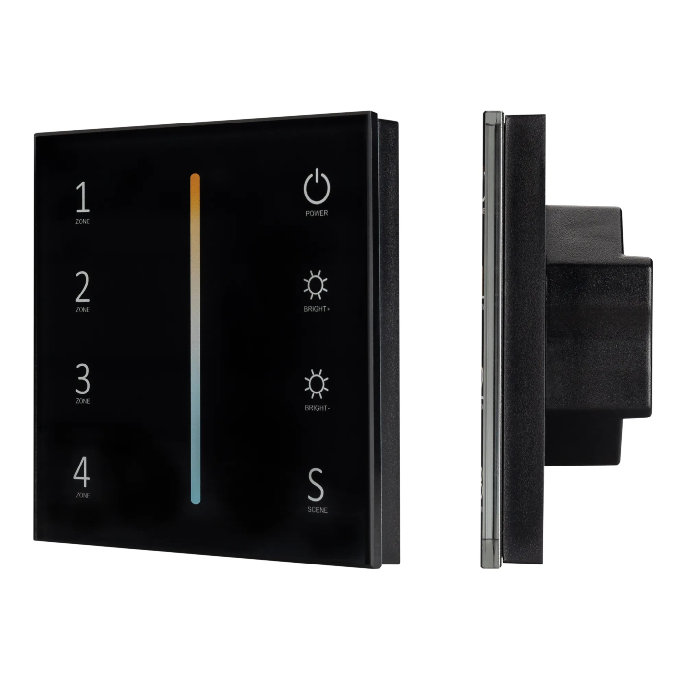 Изображение товара Панель Sens SMART-P43-MIX Black (230V, 4 зоны, 2.4G) (Arlight, IP20 Пластик, 5 лет) 028137