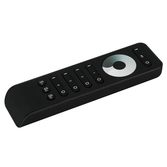 Изображение товара Пульт SMART-R33-DIM Black (4 зоны, 2.4G) (Arlight, IP20 Пластик, 5 лет) 025030