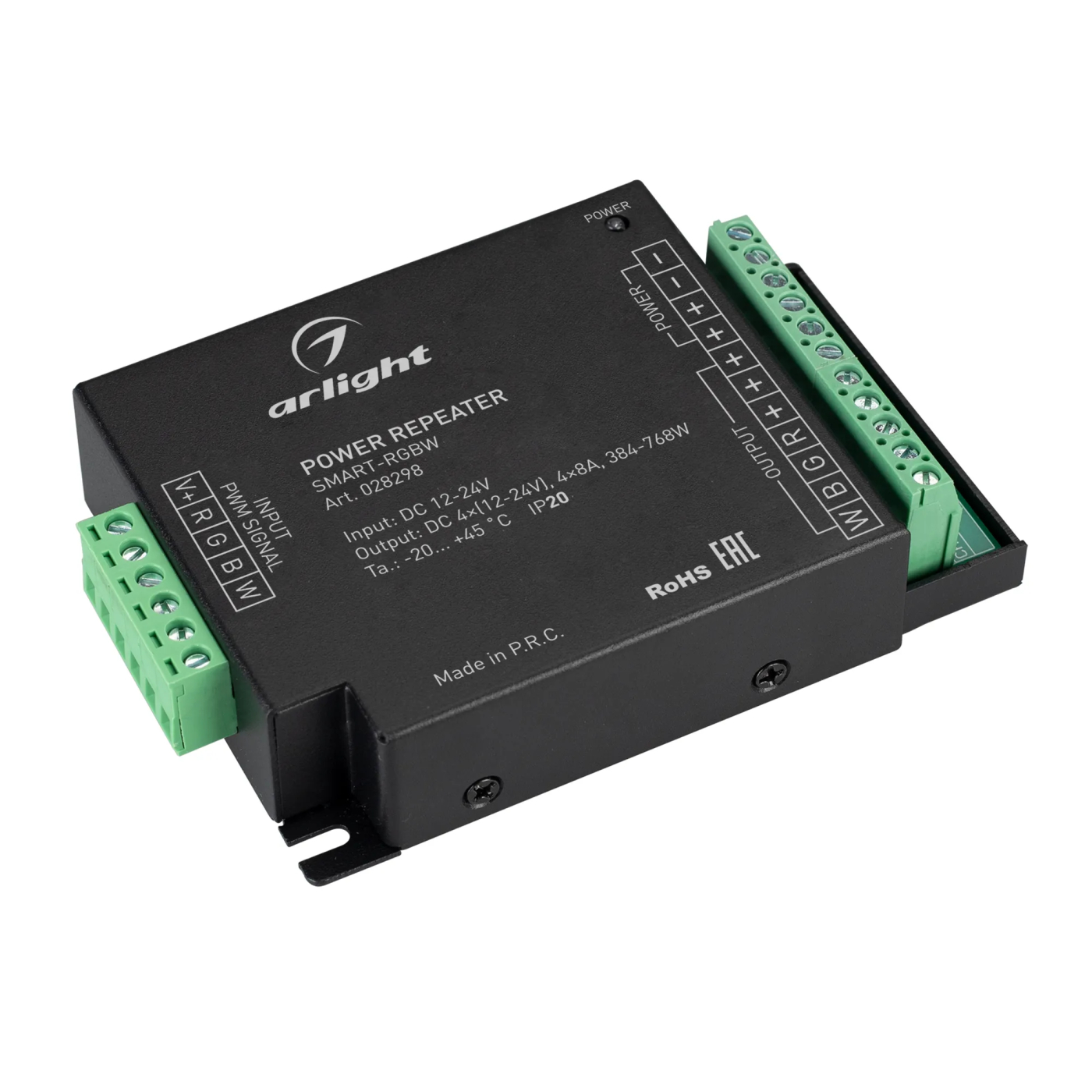 Изображение товара Усилитель SMART-RGBW (12-24V, 4x8A) (Arlight, IP20 Металл, 5 лет) 028298