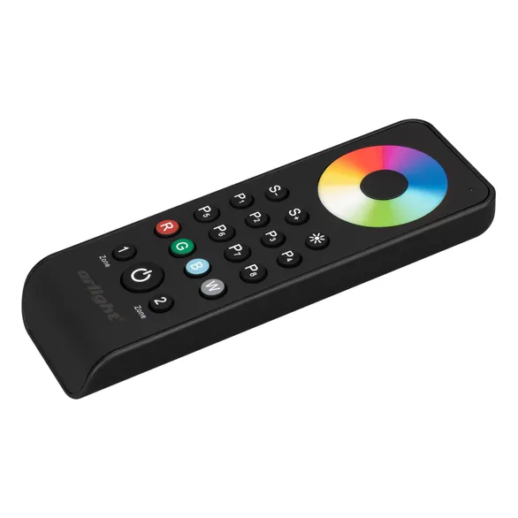 Изображение товара Пульт SMART-R43-RGBW Black (2 зоны, 2.4G) (Arlight, IP20 Пластик, 5 лет) 031938